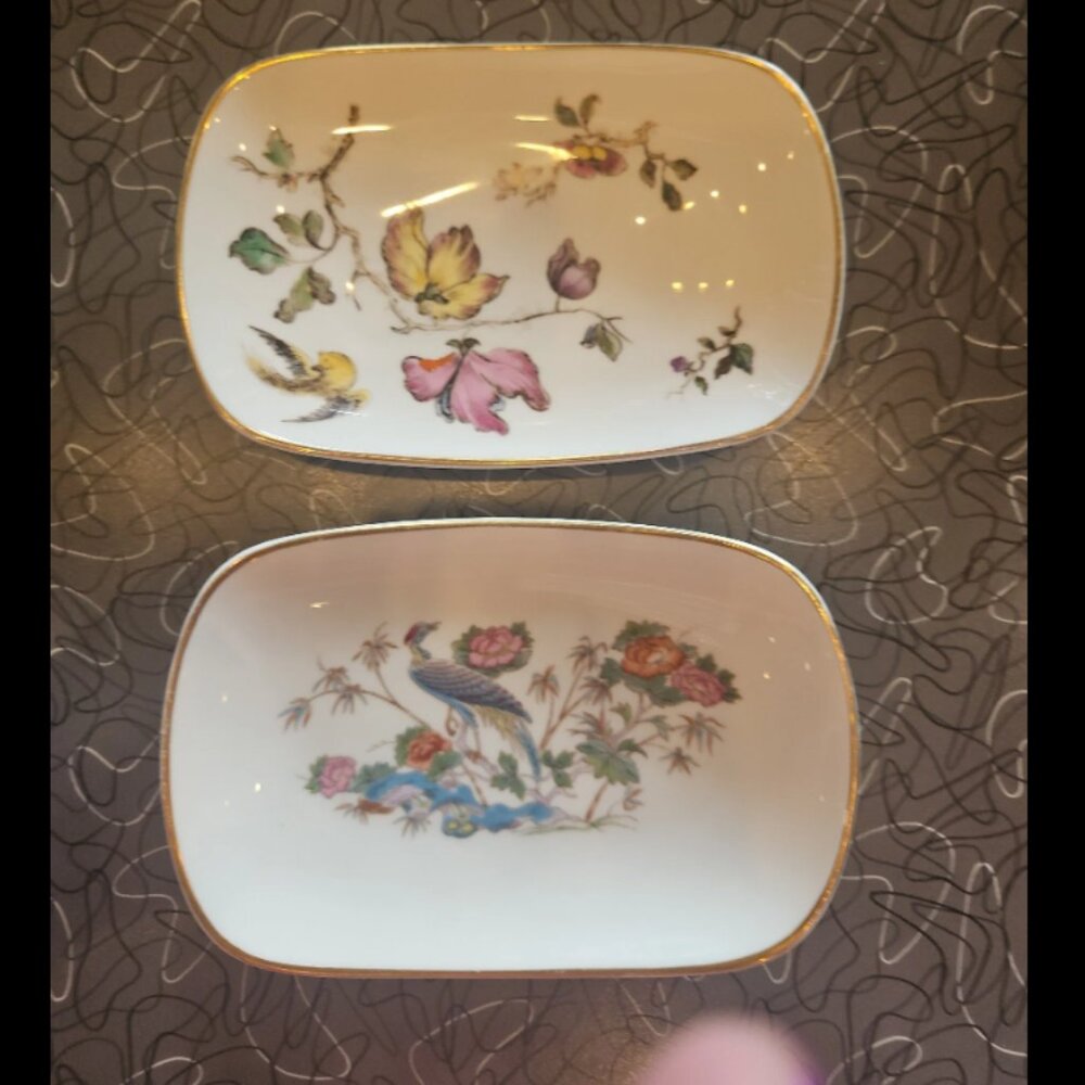 Set of 2 vintage Wedgwood Bone China trinket dishes
